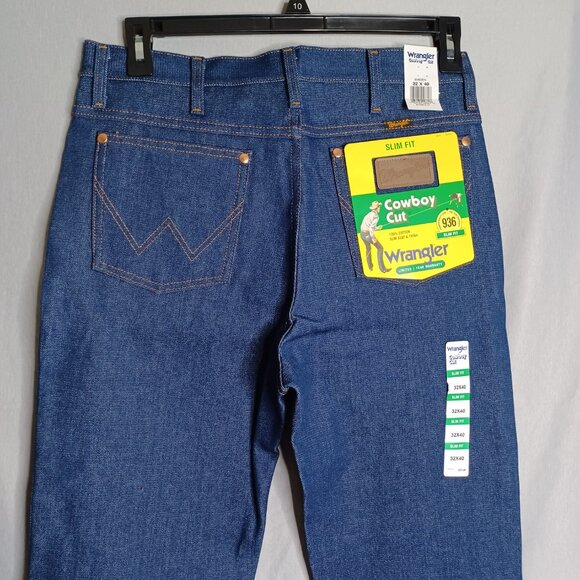 Wrangler Cowboy Cut Seat and Thigh Fit Jeans Mens 32x40 Slim 936 Western Rodeo - Picture 4 of 9